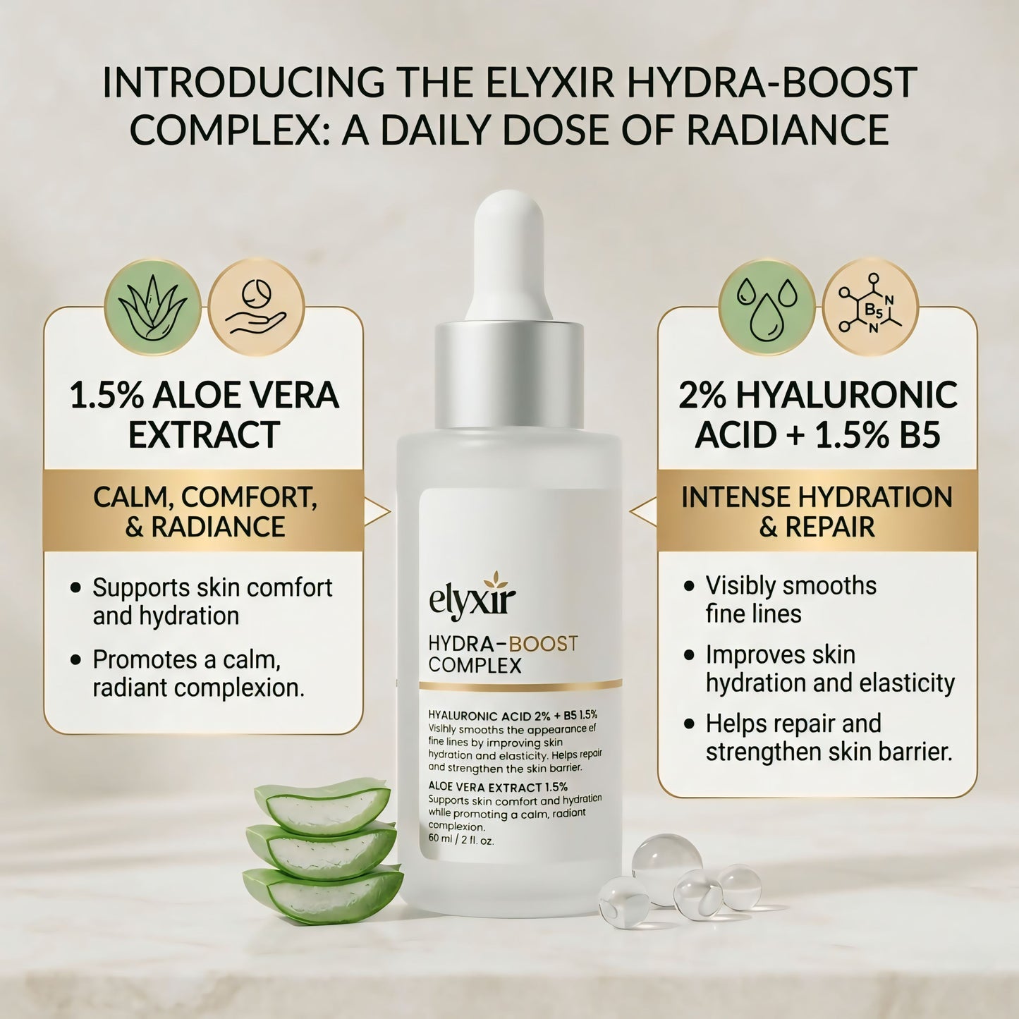 HYDRA-BOOST COMPLEX | Hyaluronic Acid Serum 60 ml