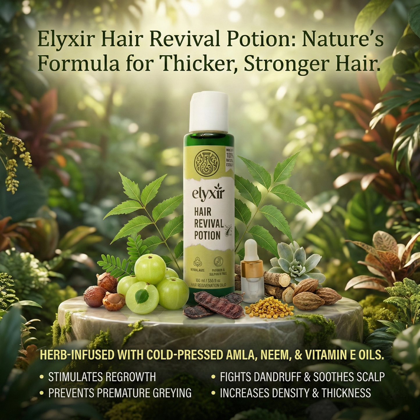 ELYXIR - HAIR REVIVAL POTION | ORGANIC HAIR OIL